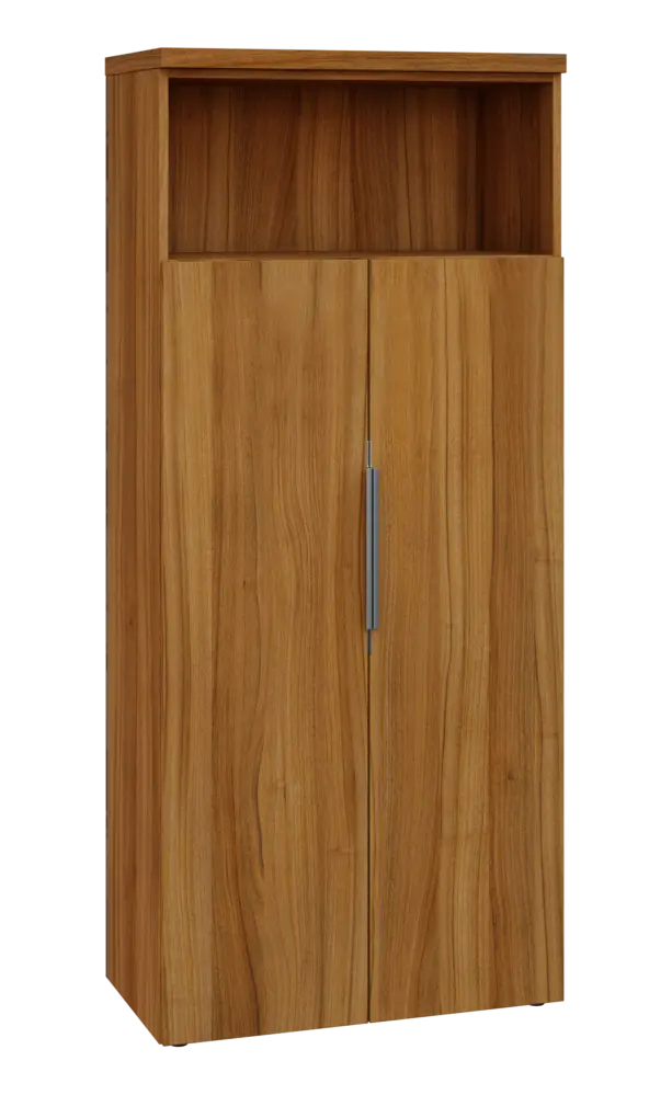 SIN 5 - 82DN kancelářská skříň, 2-dveřová/nika, 1820x800x400, ořech světlý